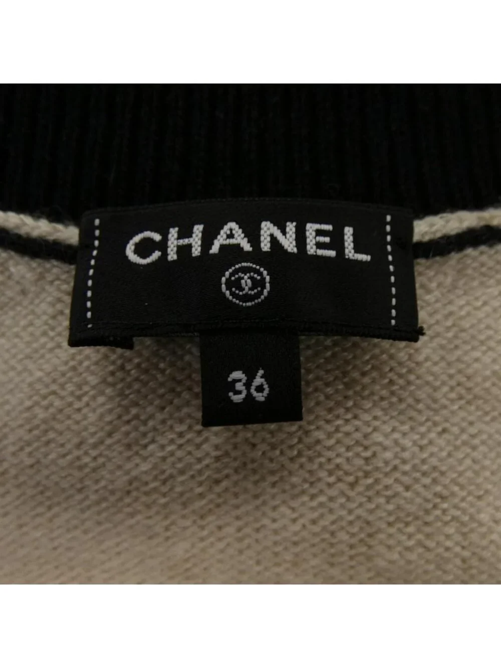 Chanel Knit Top Cashmere Beige Color